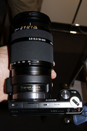 NEX-5NとLA-EA2