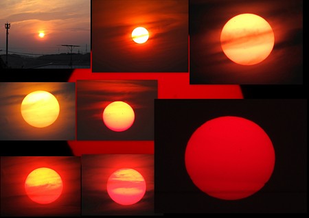 20111011 夕陽の変化