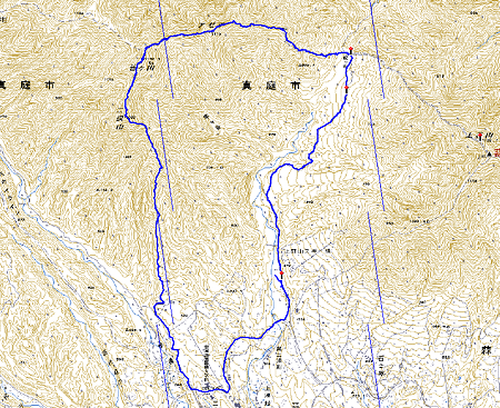 mapアゼチ～皆ヶ山