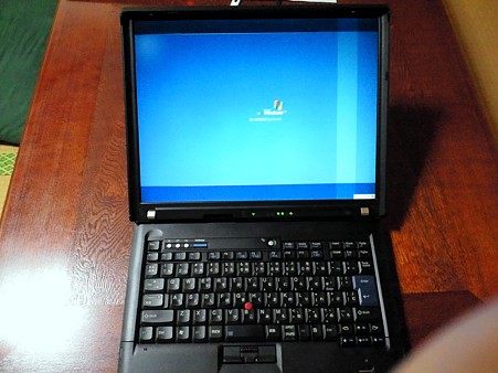 画面異常なThinkPadR60 その1